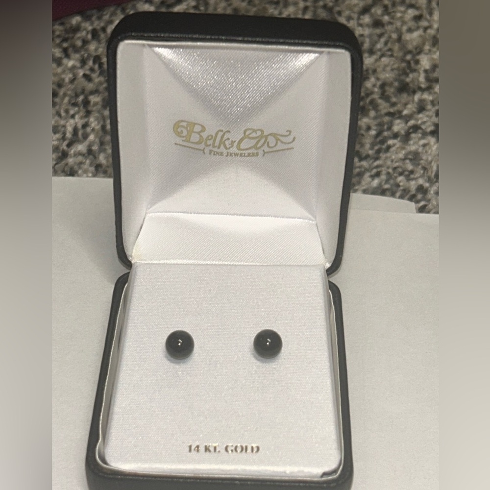 Belk & Co  Black Gold Earrings